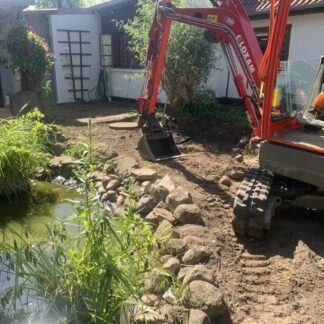 Bemandet gravemaskine